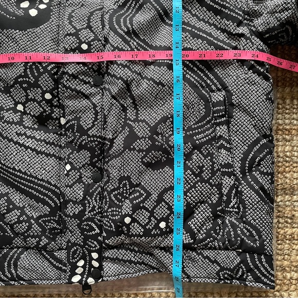 NEW Free People Bunny Slope Printed Puffer Jacket In Midnight Combo - Picture 15 of 16